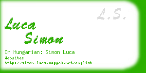 luca simon business card